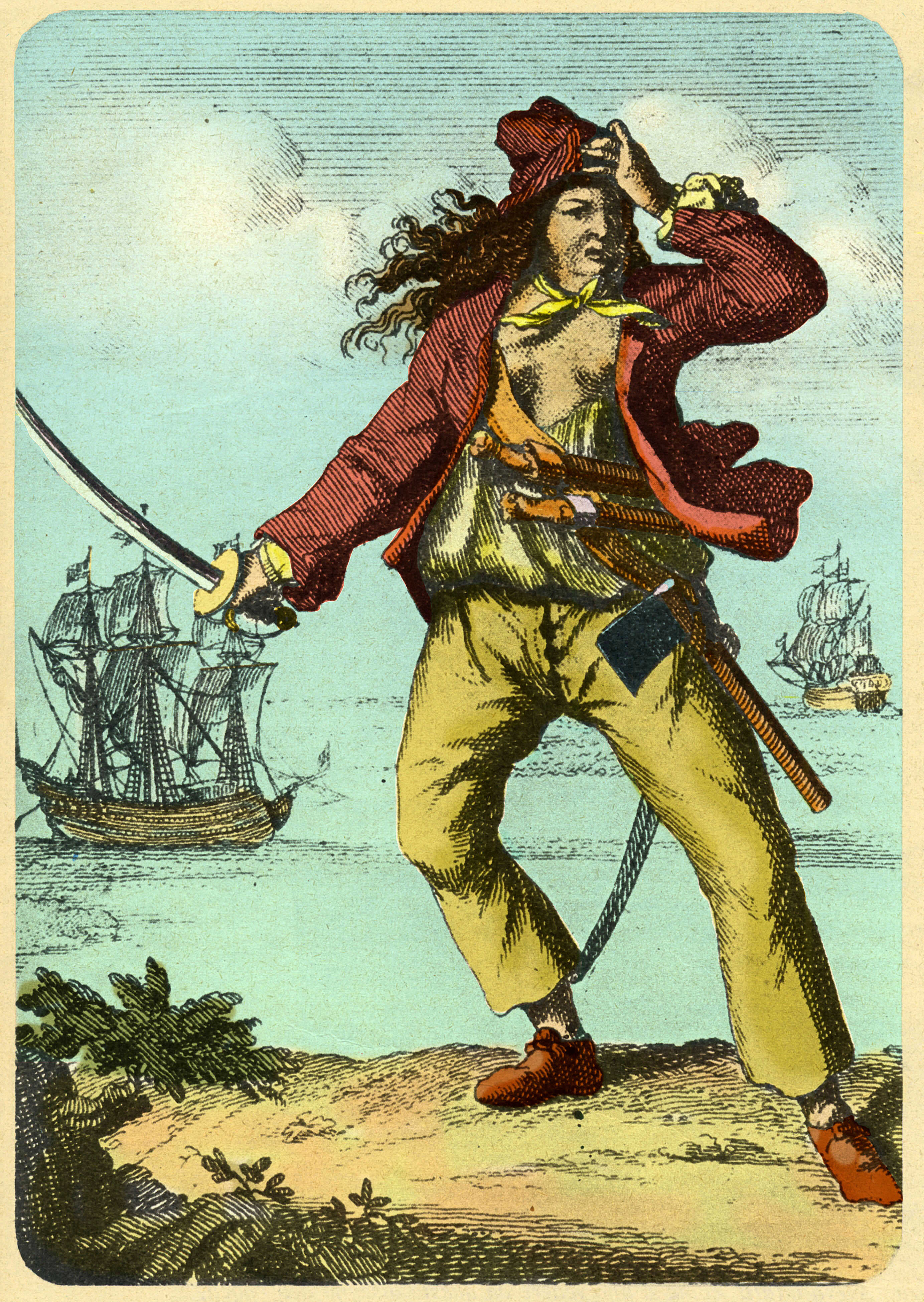 Mary Read, 1724 engraving from A General History of the Pyrates